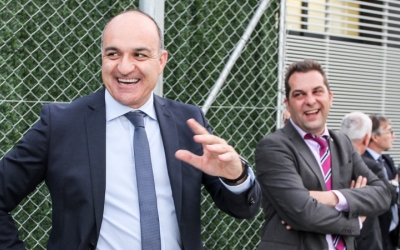 Andreu Subies visitant fa uns anys les instal·lacions d'Olímpia | FCF